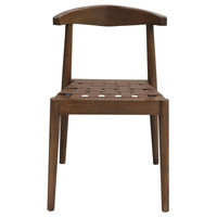 Centrum Elliot Leather Dining Chair - Walnut