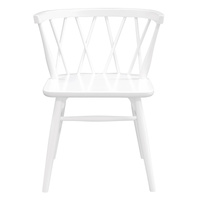 Centrum Sierra Cross Back Oak Chair Set of 2 White