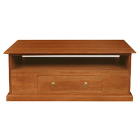 Centrum Tasmania 2 Drawer Coffee Table - Light Pecan