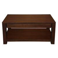 Centrum Furniture Amsterdam 2 Drawer Coffee Table Mahogany