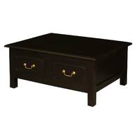 Centrum Furniture Tasmania 4 Drawer Coffee Table Chocolate