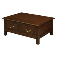 Centrum Furniture Tasmania 4 Drawer Coffee Table Mahogany