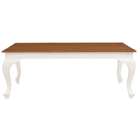 Centrum Queen Anne Coffee Table 120x70cm - White Caramel