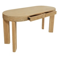 Centrum Brentwood 2 Drawer Oval Desk Natural