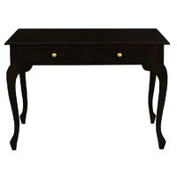 Centrum Queen Anne 2 Drawer Desk Chocolate