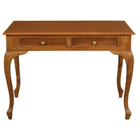 Centrum Furniture Queen Anne 2 Drawer Desk Light Pecan