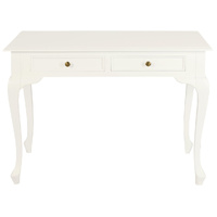 Centrum Furniture Queen Anne 2 Drawer Desk White