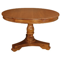 Centrum Furniture Tasmania Round Dining Table 120cm Light Pecan