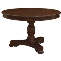 Centrum Furniture Tasmania Round Dining Table 120cm Mahogany