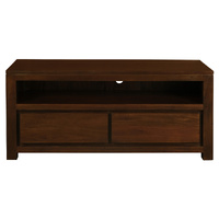 Centrum Furniture Amsterdam 2 Drawer Entertainment Unit Mahogany