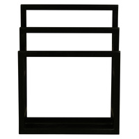 Centrum Furniture Nobu Mahogany Towel Stand Black