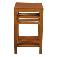 Holland Solid Mahogany Lamp Table (Light Pecan)