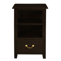Centrum Furniture Tasmania 1 Drawer Mahogany Lamp Table Chocolate