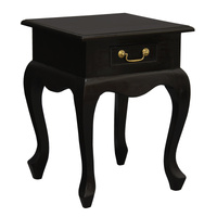 Centrum Furniture Queen Anne 1 Drawer Lamp Table Chocolate