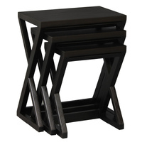 Manhattan Nest of Tables - Set of 3 (Chocolate)