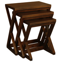 Manhattan Nest of Tables - Set of 3 (Mahogany)