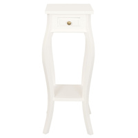 Cabriole Leg Plant Stand (White)