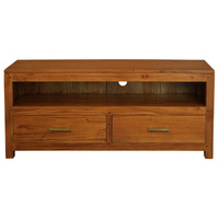 Centrum Furniture Paris 2 Drawer Entertainment Unit Light Pecan