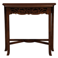 Jepara Carved Sofa Table (Mahogany)