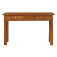 Centrum Furniture 2 Drawer Straight Leg Sofa Table - Light Pecan