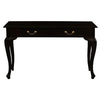 Centrum Furniture Queen Ann 2 Drawer Sofa Table - Chocolate