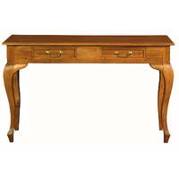 Centrum Furniture Queen Ann 2 Drawer Sofa Table - Light Pecan