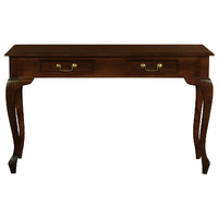 Centrum Furniture Queen Ann 2 Drawer Sofa Table - Mahogany