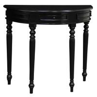 Centrum Huntley Half Round Sofa Table - Black