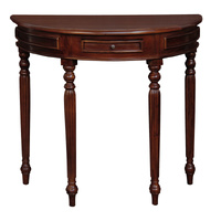 Centrum Huntley Half Round Sofa Table - Mahogany