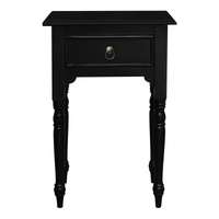 Centrum Milly 1 Drawer Side Table - Black