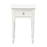 Centrum Milly 1 Drawer Side Table - White