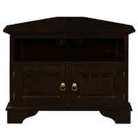 Centrum Tasmania 2 Door Corner TV Stand Chocolate