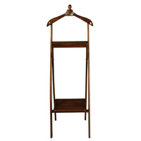Centrum Furniture Milly Solid Timber Folded Valet Mahogany
