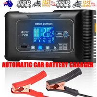 12/24V Automatic Car Battery Charger Lithium LiFePO4 Lead-Acid AGM