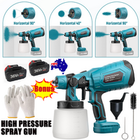 Cordless Airless Spray Gun Paint Sprayer Makita 18V Battery