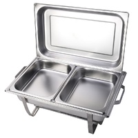 9L Chafing Dish Set Buffet Pan Bain Marie Stainless Steel Food Warmer