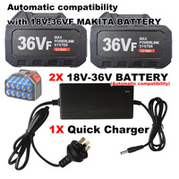 2x 7.0Ah 18V-36V Li-ion Battery for Makita LXT BL1850 BL1860B
