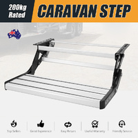 200KG Heavy Duty Caravan Step Folding Pull Out RV Camper Trailer