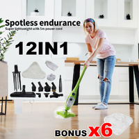 1300W Handheld Steam Mop Carpet Cleaner High Pressure Floor Steamer