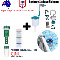 7 in 1 PH Meter Water Quality Monitor Tester Pen Pool Skimmer