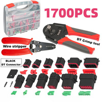 1700PCS Deutsch DT Connector Kit With Genuine Crimp Tool Auto Marine Black