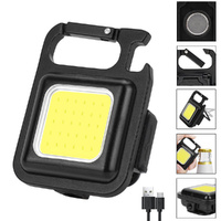 Mini Waterproof Rechargeable LED USB Flashlight Keychain Torch