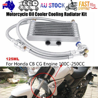 Motorcycle Oil Cooler Radiator Kit 125ml Honda CB CG 100-250cc