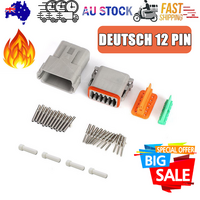 Deutsch DT 12-Way 12 Pin Waterproof Electrical Connector Plug Kit