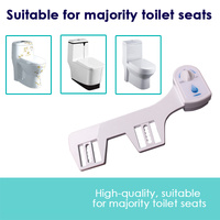 Toilet Bidet Seat with Dual Nozzles & Easy Attachment