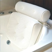 3D Spa Mesh Bath Pillow with Neck & Back Support