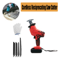 Red Cordless Electric Reciprocating Saw with Blades for Makita Battery