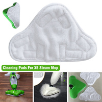 5pc White Microfibre Stick-On Washable Pads for H2O X5 Steam Mop