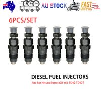 6pc Diesel Fuel Injectors for Nissan Patrol GU Y61 TD42 TD42T