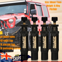 Adjustable Auto-Stop Tire Deflator Valve Kit 10-30 PSI 4PCS Offroad